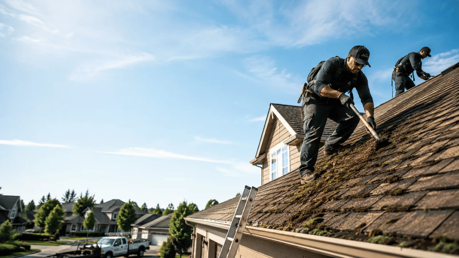 Roof Moss Removal in Moweaqua, IL near me